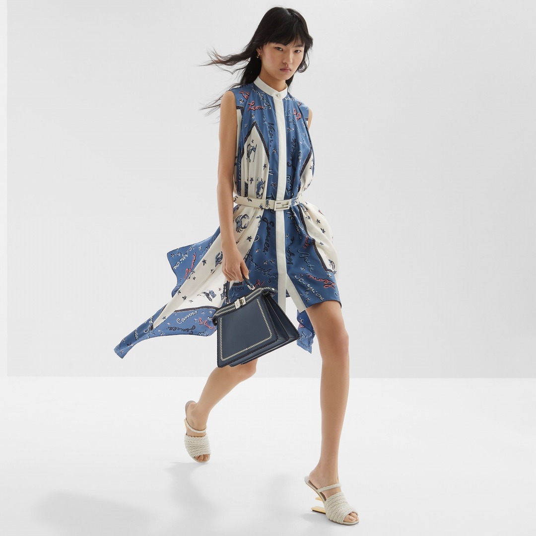 FENDI Peekaboo ISeeU bag with leather trim