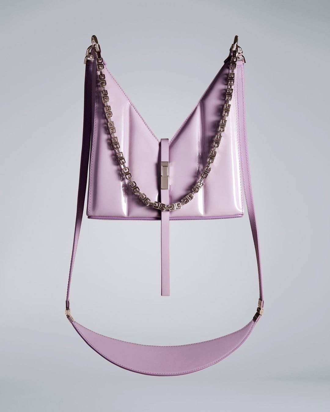 Givenchy Light Purple Quilted Cut-Out Bag