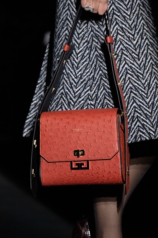 Givenchy Ostrich Leather Medium Eden Bag